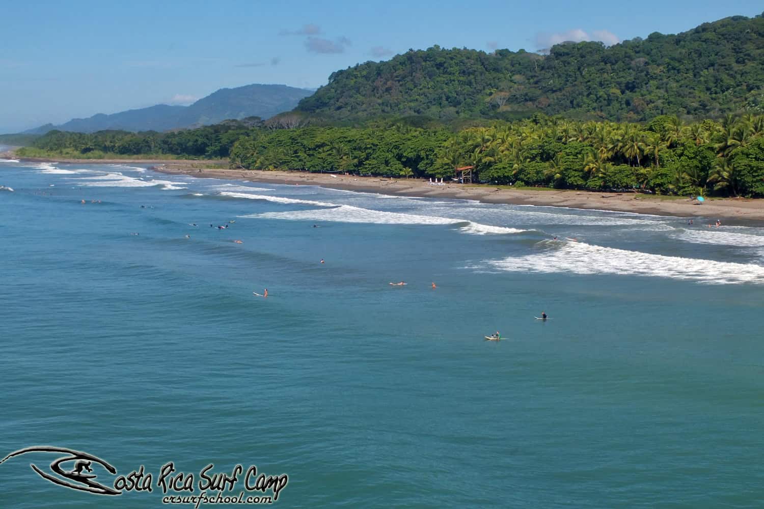 family surf vacation camp costa rica